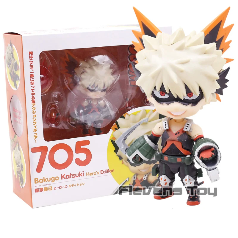 My Hero Academy izku Midoriya 686/бакугоу кацуки 705 ПВХ фигурка Коллекционная модель игрушки Nendoroid кукла - Цвет: 705 box