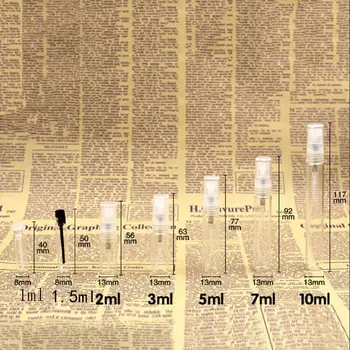 

10pcs/set Mini Empty Perfume Refillable Bottle Transparent Refillable Spray Bottle Plastic Makeup Perfume Sample Bottle Tools