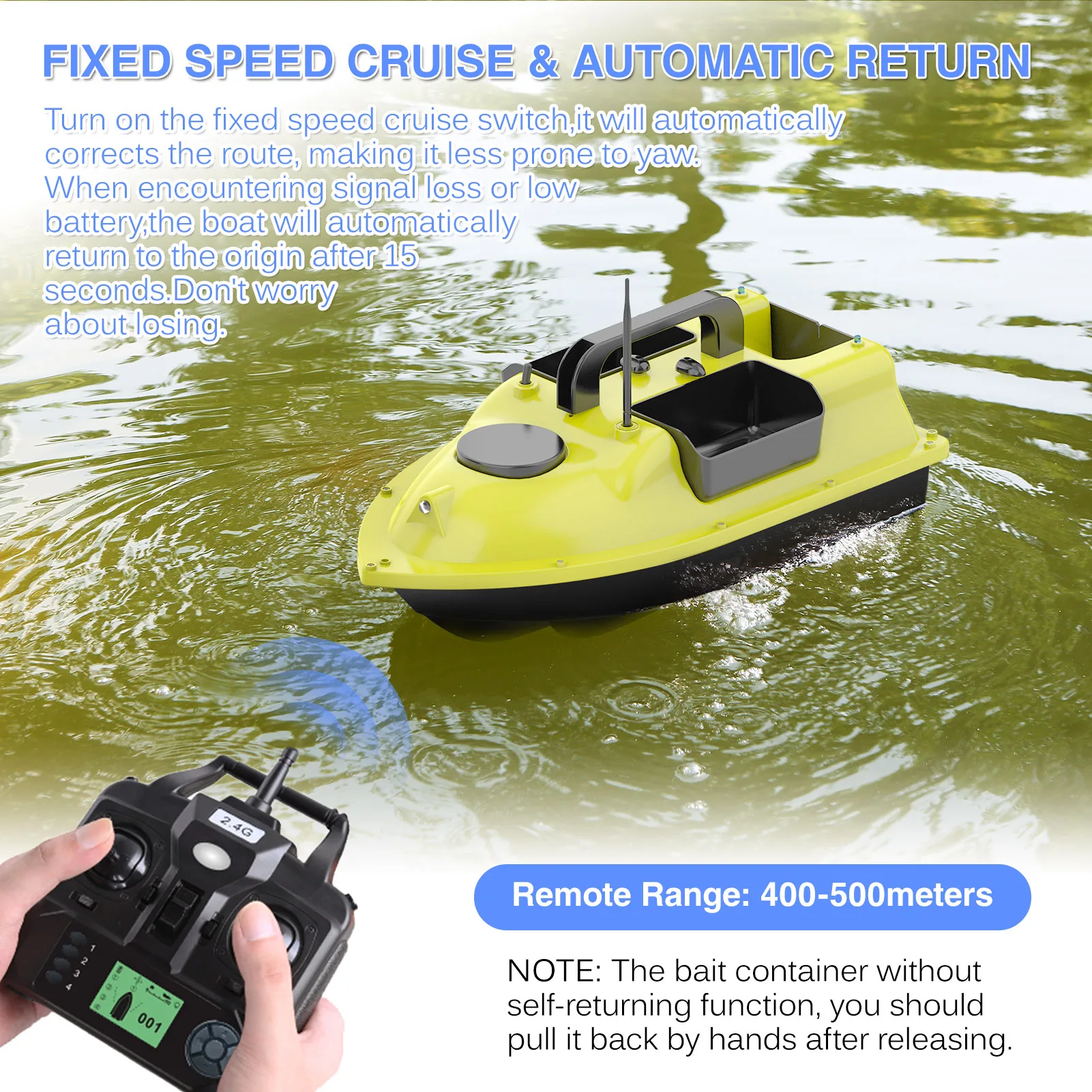 TEST du bateau amorceur GPS ALIEXPRESS pêche de la carpe 