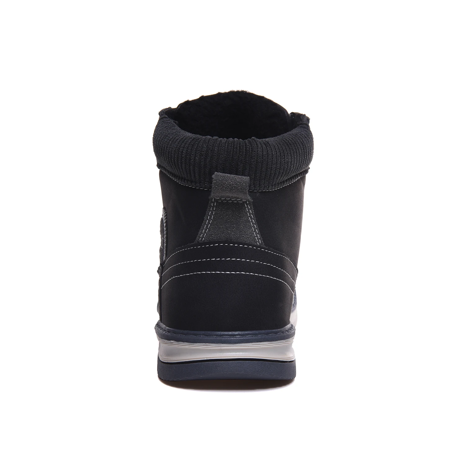 Boots Men Leather Sneakers Boots Fashion Winter Snow Warm Boots Men Lace Up Breathable Footwear Men Casual Shoes Black Boots