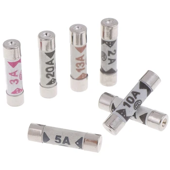 

10pcs British Fuses BS136 2 Filling Sand Riot Ceramic Fuse 1A To 20A 240V 6x25mm