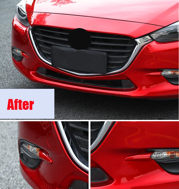 Передняя противотуманная фара для Mazda 3 Axela 2017 Накладка бровей наклейка дневные