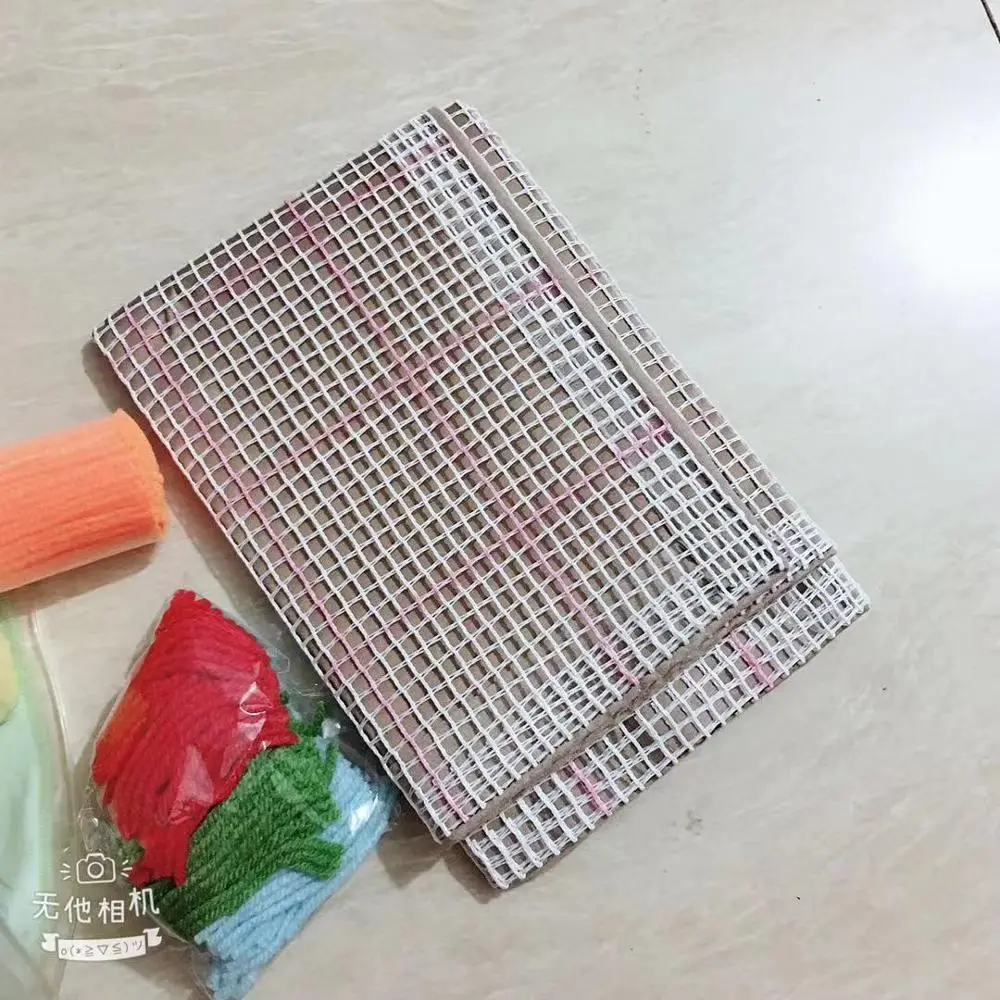 Pulaqi DIY Защелки крюк ковер наборы ковер вышивка набор пуговиц для рукоделия круглая подушка мультфильм ручной работы стежка 43*43 см F