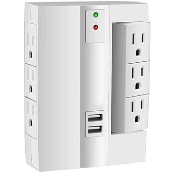 

Transformation Switch Socket Shelf Six Electrical Outlet Extenders Double USB Charging 8-port Multi-function Brush Rack