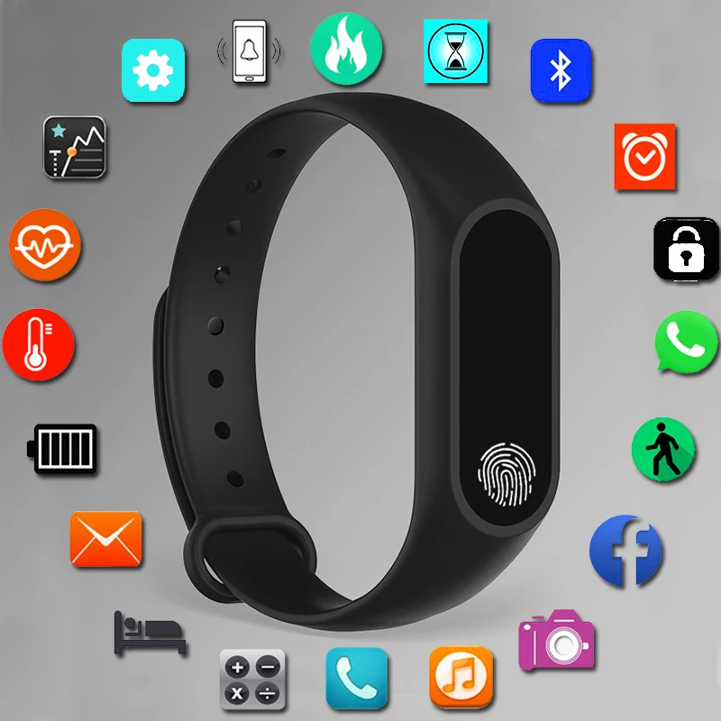 Спортивный Браслет Смарт-часы для женщин и мужчин Смарт-часы для Android IOS фитнес-трекер Электроника Смарт-часы