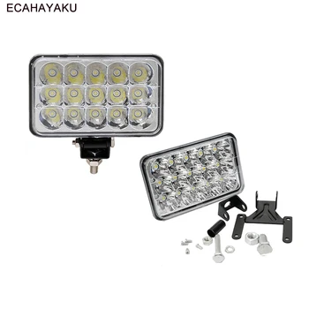 

5 INCH SQUARE LED WORK LIGHT 45W 3000LM WATERPROOF IP67 FOR TRUCK HI/LO BEAM DRIVING LAMP OFF-ROAD LAMP 12V 24V LED WORK LIGHT