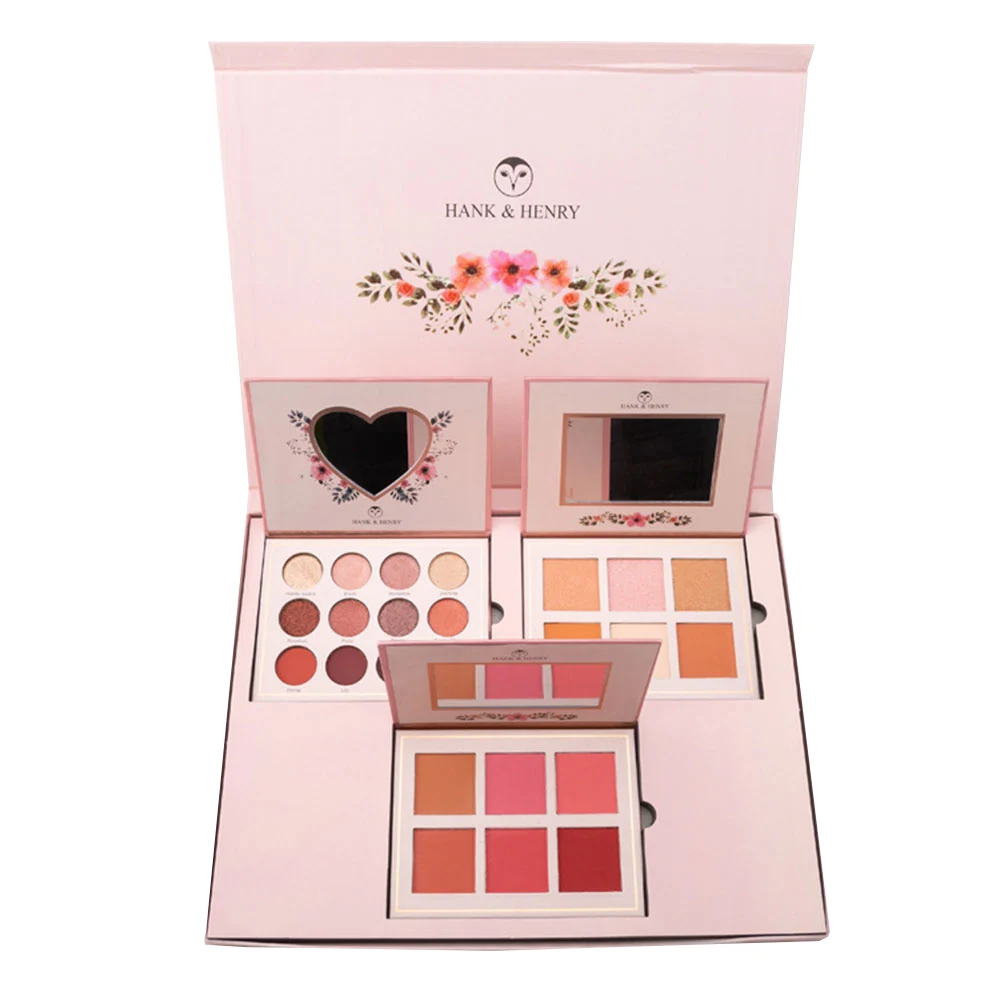 Shimmer Makeup Kit de Maquiagem набор косметики Профессиональная Красота Тени для век Палитра щек Румяна хайлайтер основа пудра