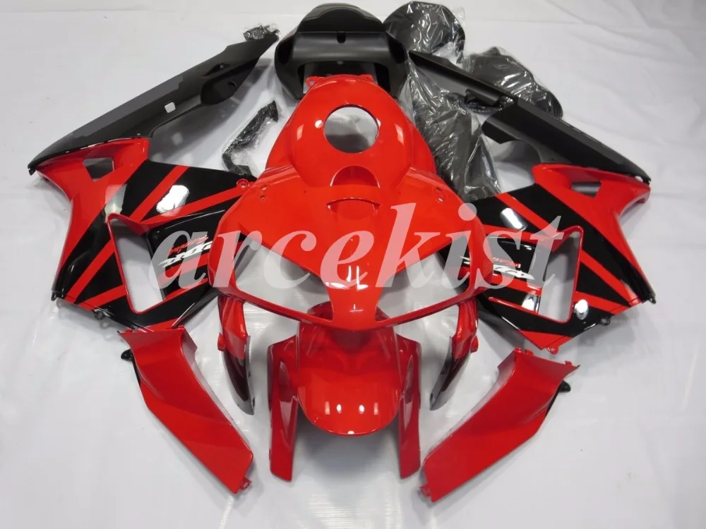 Литье под давлением ABS мотоцикл полный обтекатель комплект подходит для CBR600RR F5 2004 2003 на заказ красный черный