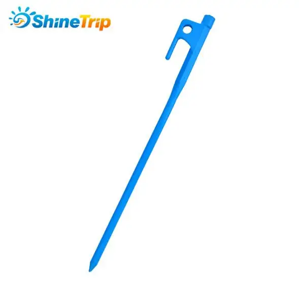 20cm blue Колышек для палатки(4 шт.) Shinetrip 20/30 см высокопрочного колышек для палатки Сталь открытый колышек для палатки Аксессуары для палаток - Цвет: 20cm blue