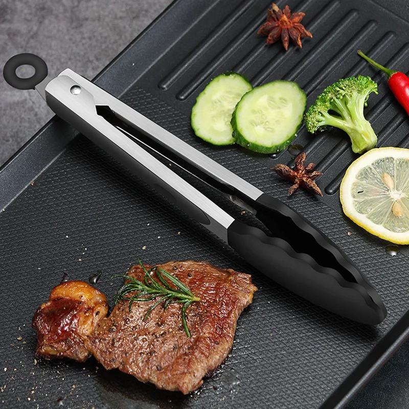 2Pcs BBQ Tongs Basting Brush Set Silicone Oil Brush Kitchen Tongs BBQ Grill Food Tongs Barbecue Tongs Oil Sauce Brush BBQ Tools (7)