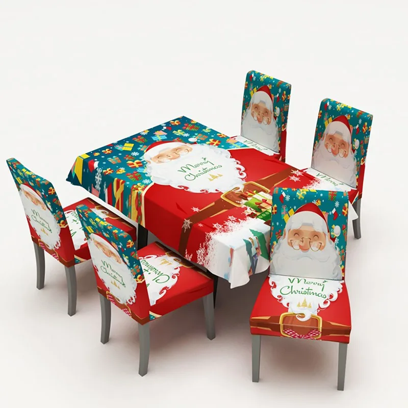 Xmas Рождественская Скатерть прямоугольная скатерть рождественские украшения для дома вечерние скатерти для обеденного стола - Цвет: Xmas