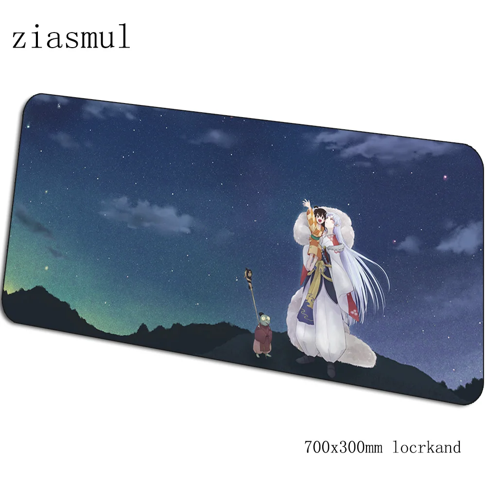 Inuyasha коврик для мышки с аниме мультяшный компьютерный коврик 700x300x3 мм игровой коврик большой красочный Коврик для мыши Клавиатура Игры pc gamer стол - Цвет: pattern 8