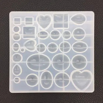 

Silicone Mold DIY Crystal Epoxy Resin Molds Mirror Time Stone Jewelry Making Handicrafts Cake Chocolate Fondant Tools