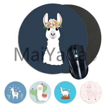 

MaiYaCa Cool New Cartoon Alpaca Llama Cute Animal Gamer Speed Mice Retail Small Rubber Mousepad gaming Mousepad Rug For PC
