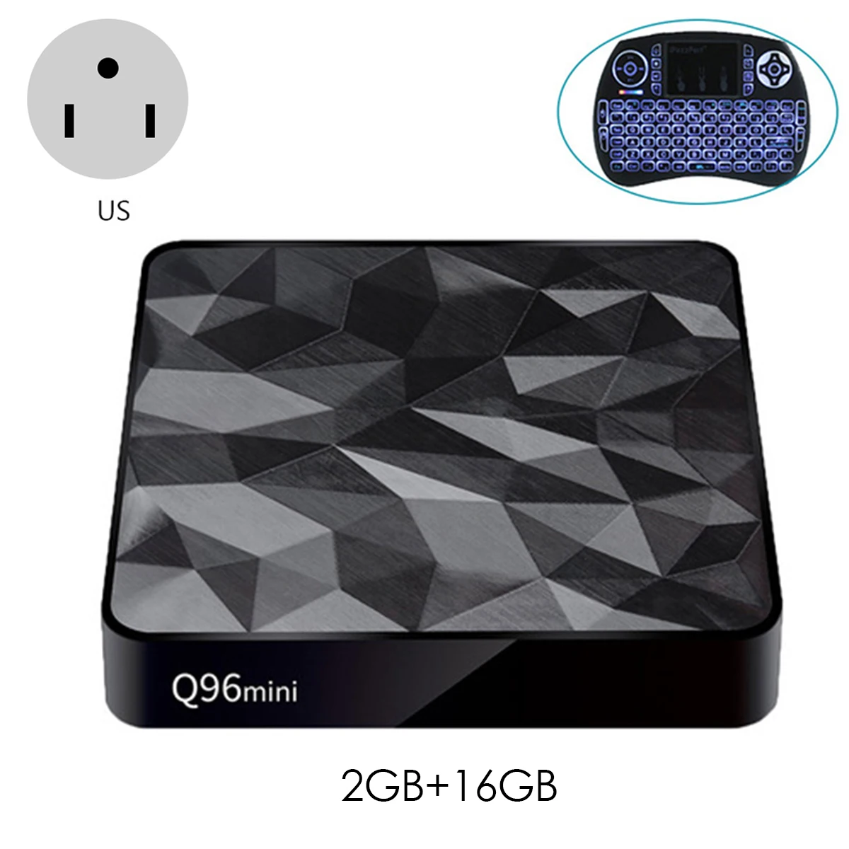 SOONHUA Mini Android 7,1 tv Box Smart HD медиаплеер с I8 Air mouse и адаптером зарядного устройства