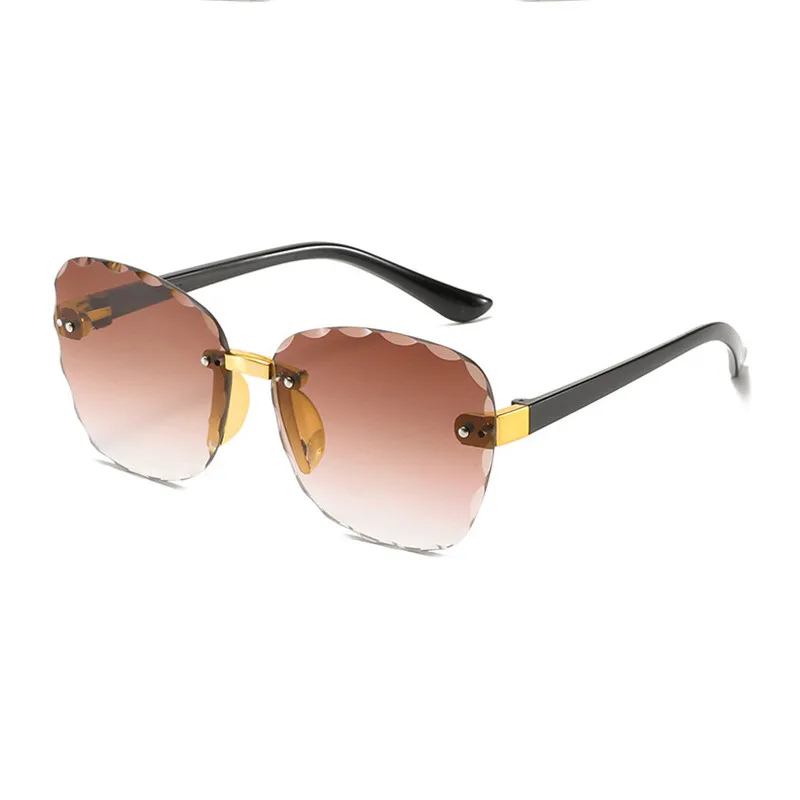

Rimless Square Sunglasses Kids Oculos Sun Glasses Boys Eyeglasses Children Shades Girls Candy Lens Baby Gafas
