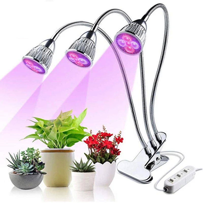 

Full Spectrum 30W LED Clip Plant Light Color Red Bleu Use For Houseplant Flower Plant Fill Light And Horticultural Nursery
