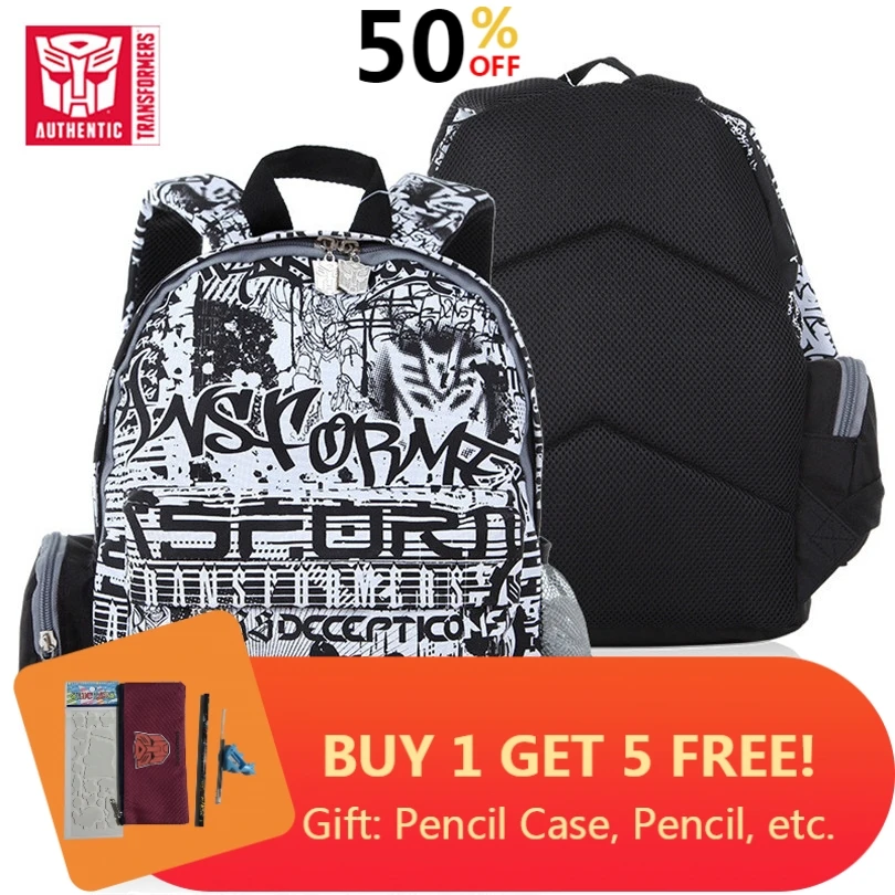 

Transformers 2019 Latest Children's Backpack Boy Cartoon Anime Children Backpack Student Schoolbag Physiological Curve Package