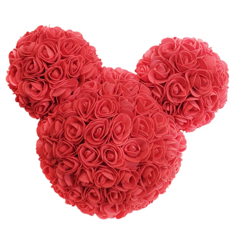 Новые креативные Diy подарки Микки с рисунком пузыря розы Микки Diy пены пластиковые Микки Искусственные цветы Embryo пены пластиковые цветы