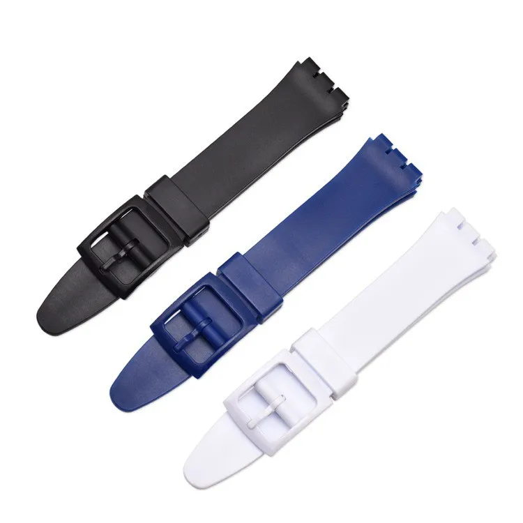 Для Swatch Watch браслет мягкий водонепроницаемый силиконовый замена для мужчин t 16 мм 17 мм 19 мм качественный ремешок для часов резиновый ремешок для мужчин и женщин