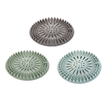 

Floor Drain Mesh Silicone Cover Sink Drain Filter Bathroom Toilet Sewer Sink Bathroom Kitchen Multiple Color