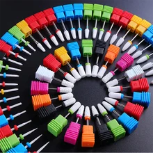 

Ceramic Milling Cutter Rainbow Tungsten Carbide Nail Drill Bit For Electric Manicure Machine Electric Rotary Mills Nail Files