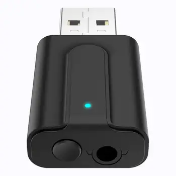 

2 in 1 Bluetooth 5.0 Transmitter Receiver 3.5mm AUX HIFI Stereo Audio USB Mini Wireless Adapter for Speakers Car PC