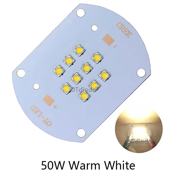 Cree XLamp XP-G2 XPG2 50 Вт 100 Вт светодиодный белый/теплый белый высокомощный светодиодный светильник медная печатная плата для дома/уличного освещения - Испускаемый цвет: 50W Warm White