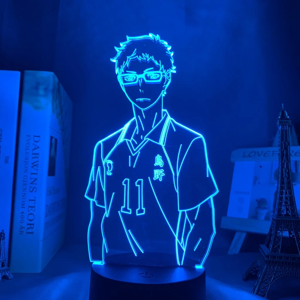 Haikyuu Kei Tsukishima светодиодный ночсветильник для спальни декоративный ночник детский