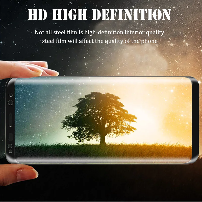 40D полностью изогнутое закаленное стекло для samsung Galaxy S8 S9 Plus Note 9 8 Защита экрана для samsung A8 A6 S7 Edge защитная пленка