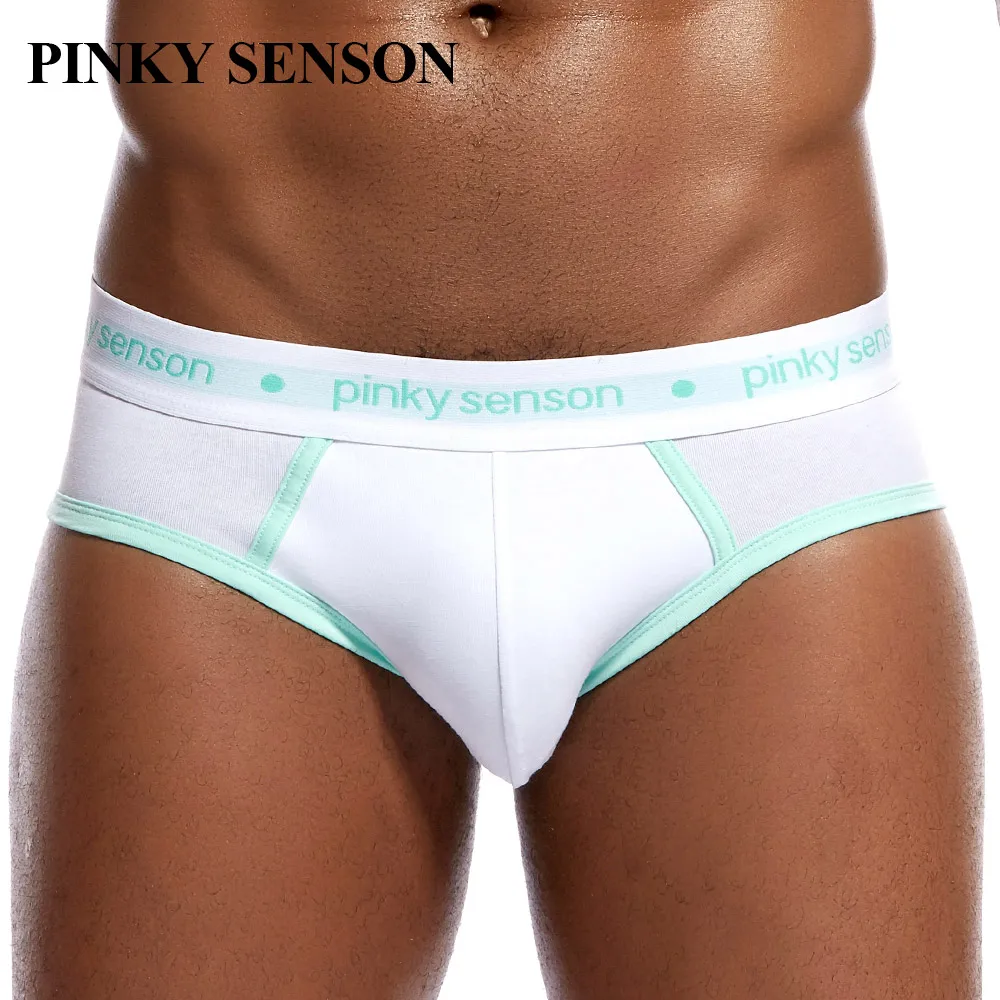 PinkySenson Мужское нижнее белье Брендовые мужские Трусы Дышащие хлопковые удобные