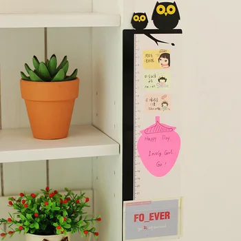 

Monitor Memo Board Cute Owl Animal Acrylic Computer Monitor Side Panel with Sticky Notes Holder for Home Office Supplies