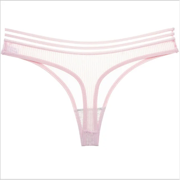 Pink Сексуальные стринги, нижнее белье для женщин, стринги большого размера, бесшовные хлопковые трусики sous vetement femme, сексуальные трусики для женщин calcinha - Цвет: Pink
