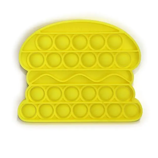 Push Bubble Sensory Toy Autism Needs Stress Reliever Toys Adult Kid Funny Anti-stress Fidget Reliver Stress Light Yellow