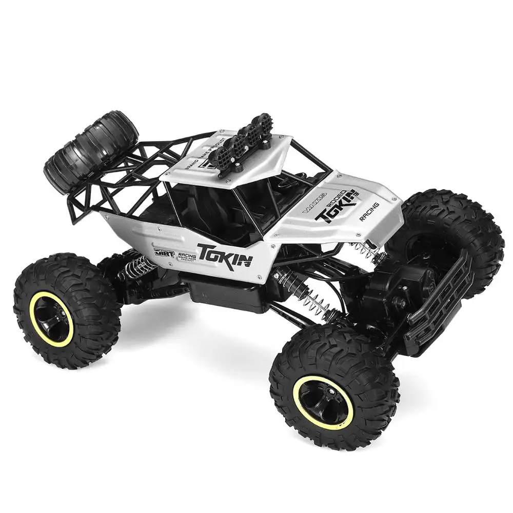 4WD 1:12 37 см радиоуправляемые машинки 2,4 ГГц на радиоуправлении высокая скорость внедорожного альпинизма Высокая шина RC электрический автомобиль Грузовики Игрушки для мальчиков - Цвет: Серебристый