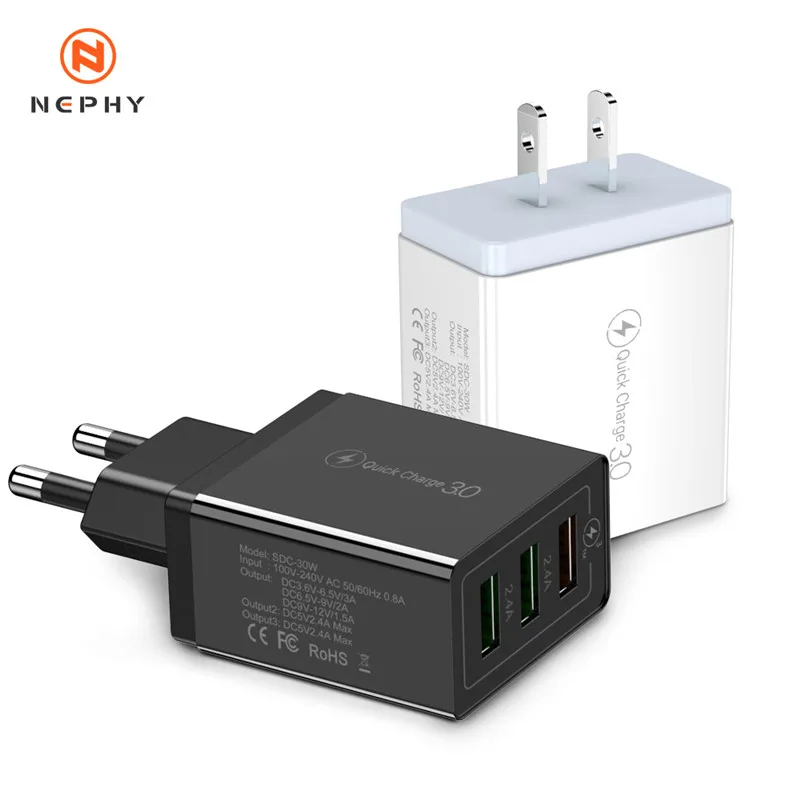 Устройство зарядное сетевое с USB-портом и поддержкой быстрой зарядки 30 Вт QC 3 0 |