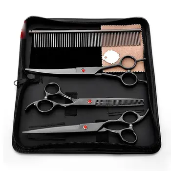 

3 Pcs Set Practical Stainless Steel Knife Beauty Pattern Blade Handmade Kitchen Knife Scissors With Knife Stand