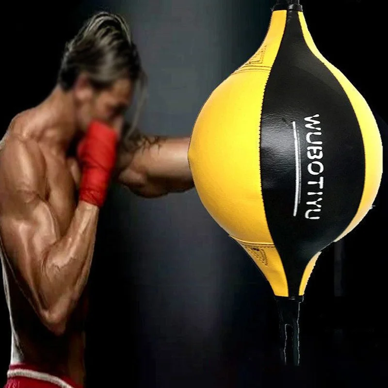 

Punching Ball PU Pear Boxing Bag Inflatable Reflex Speed Balls Muay Thai Punch Boxe MMA Fitness Sports Equipment Training Adults