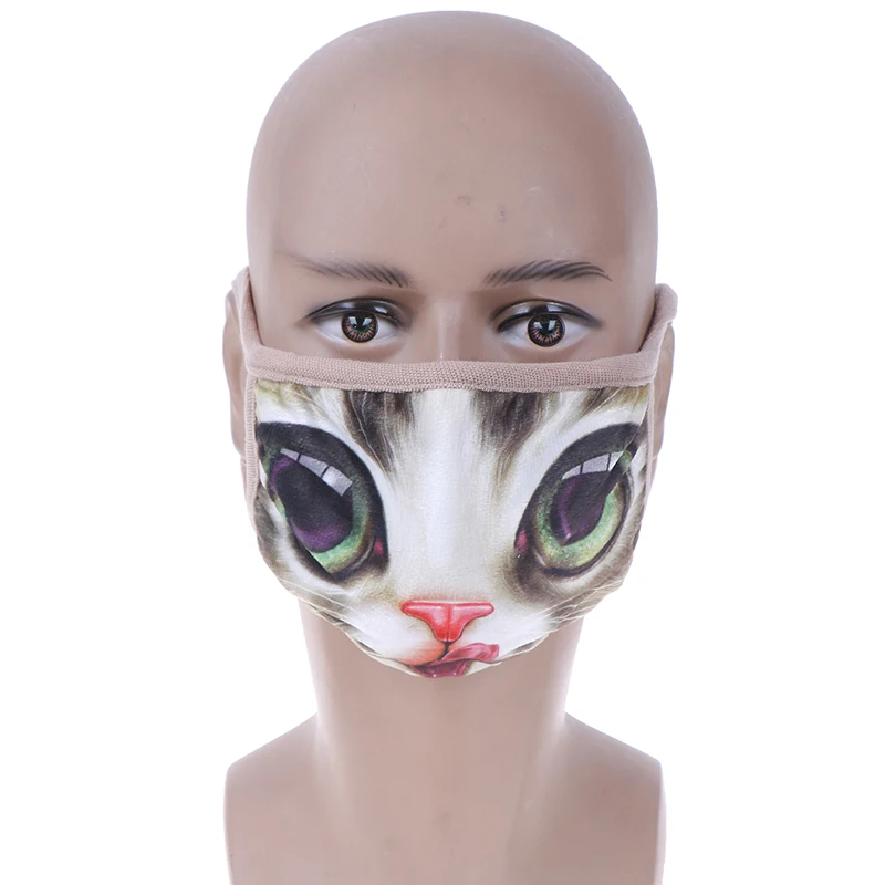 1PCS Cotton Cute Anti Dust Mask Kpop Mouth Mask Dog Cat Masque Kpop Masks Anime Cartoon Mouth Muffle Face Mask