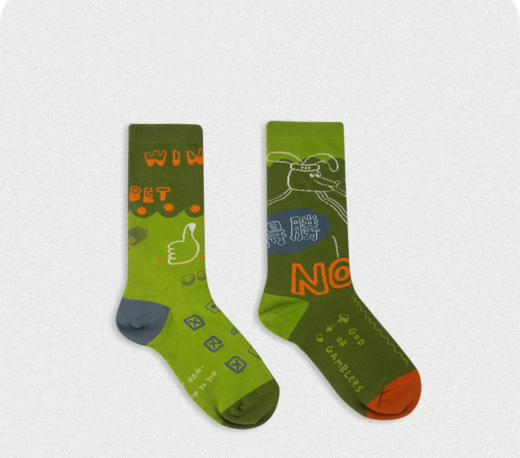 Повседневные Оригинальные мужские и женские хлопковые носки Harajuku, 5 пар в партии, женские забавные носки - Цвет: style 4