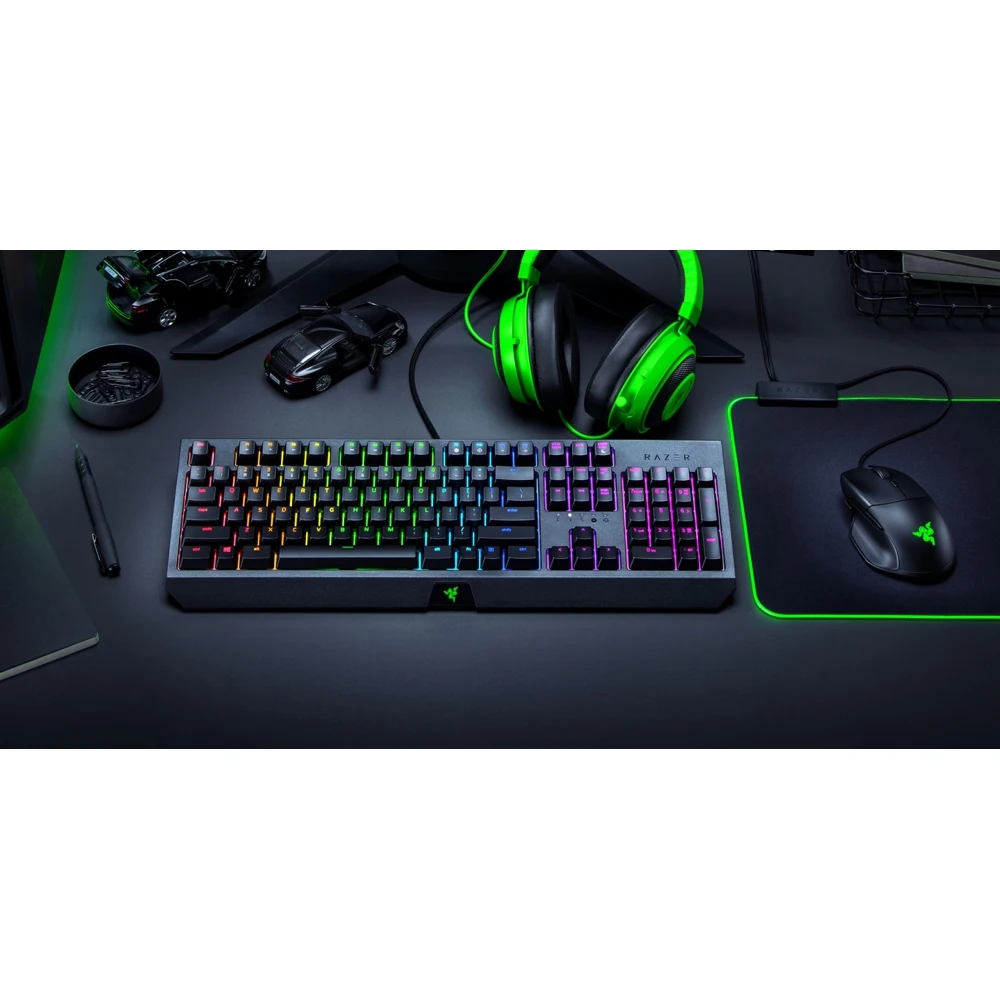 Клавиатура Razer Blackwidow механическая черный USB Multimedia for gamer LED