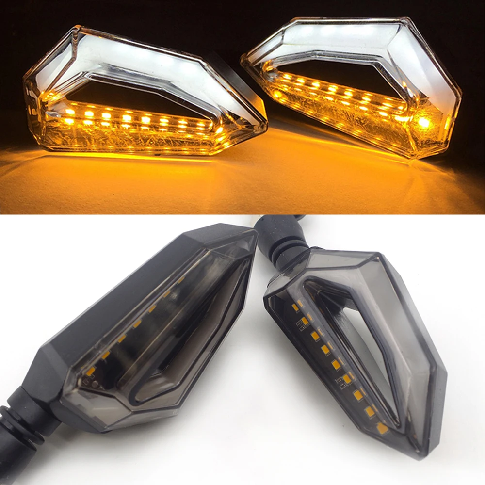 Светодиодные Сигнальные огни для мотоцикла 12 В индикатор Moto Clignotant Blinker DRL лампа