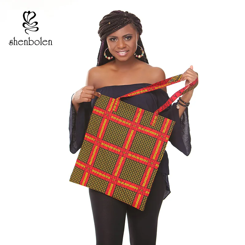 Африканская сумка ручной работы женская сумка хлопок Материал принт Африка традиционный Анкара принт Кенте сумка есть подкладка Наклонная Сумка на плечо - Цвет: color5