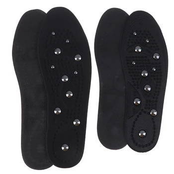 

1 pair Slimming Loss S L 2 Sizes Magnetic Insoles Foot Memory Cotton Men Women Sport Shoes Pad