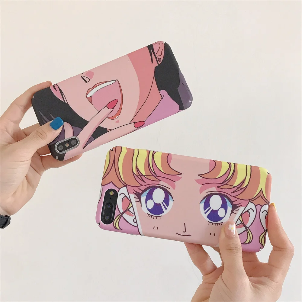 

Cute Cartoon Anime Girl Phone Case for Redmi Note 8 Pro Cover Funda PC Hard Case for Redmi Note 7 K20 Mi8 8se 9 9se 9T CC9 Coque