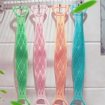 

Flexible Silicone Bath Brush Towels Rubbing Back Scrubber Mud Peeling Body Massager Shower Skin Cleaning Bath Brushes Tools
