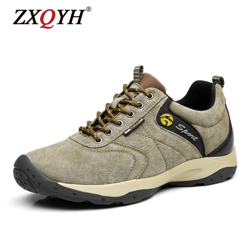 Походная обувь из натуральной кожи Мужская водонепроницаемая зимняя