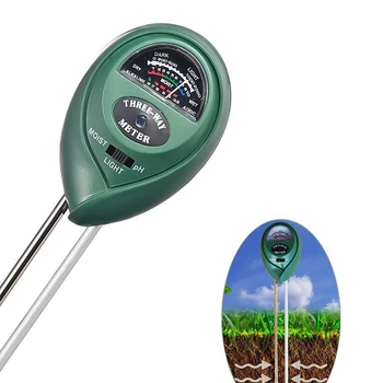 

3 in 1 PH Tester Soil Detector Water Moisture humidity Light Test Meter Sensor for Garden Plant Flower Hydrometer Farming Garden