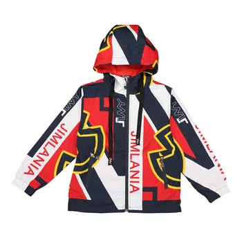 

Digital printing boy jacket 2019 autumn and winter new big children's jacket tide brand jacket