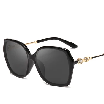 

New polarized sunglasses ladies elegant metal large frame sunglasses glasses fashion trend sunshade mirror ladies темные очки